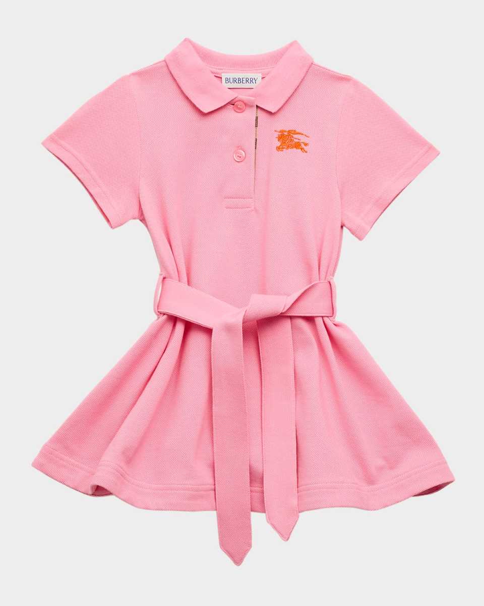 Girl's Astrid Cotton Pique Polo Dress, Size 6M-